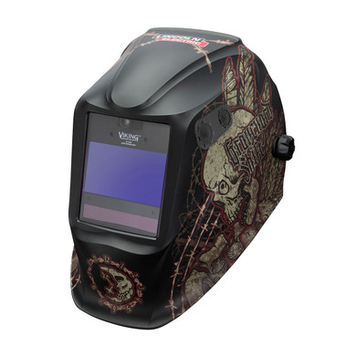 Lincoln Electric K3099-5 VIKING™ 2450 ADV Series Auto-Darkening Welding Helmet With Integrated Smart LED Light, Graveyard Shift