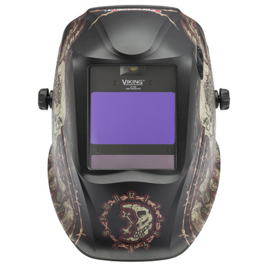 Lincoln Electric K3099-5 VIKING™ 2450 ADV Series Auto-Darkening Welding Helmet With Integrated Smart LED Light, Graveyard Shift