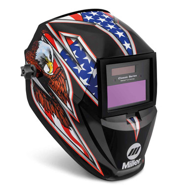 Miller 287820 Classic Series Auto Darkening Welding Helmet with ClearLight Lens, Liberty