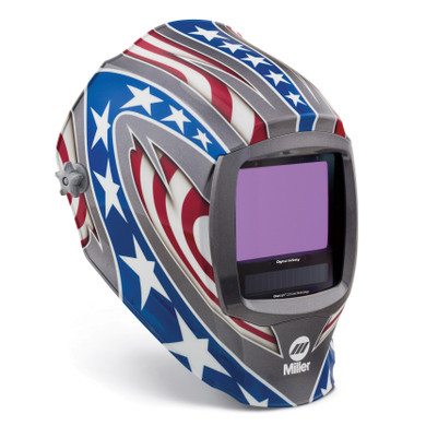 Miller 288420 Digital Infinity Welding Helmet with ClearLight 2.0 Lens, Stars and Stripes