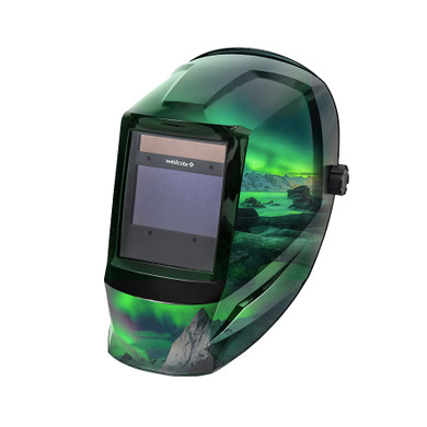 Weldcote Metals Klear-View True Color Analog Auto Darkening Welding Helmet, Emerald